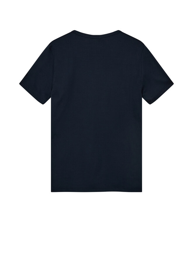 500930 469 MosMosh Gallery MMGPerry O-SS Tee  Navy