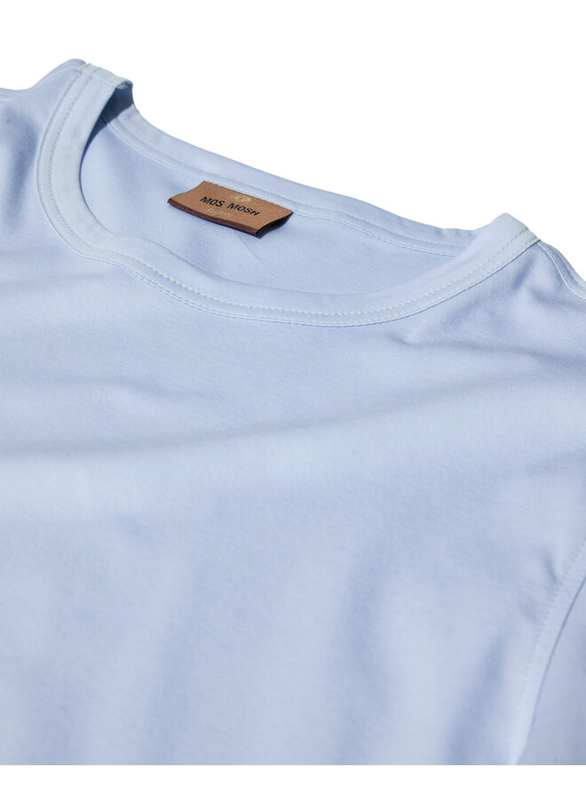 500930 406 MosMosh Gallery MMGPerry O-SS Tee  Light Blue