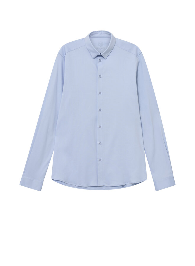 500940 406 MosMosh Gallery MMGMarco Jersey Shirt  Light Blue