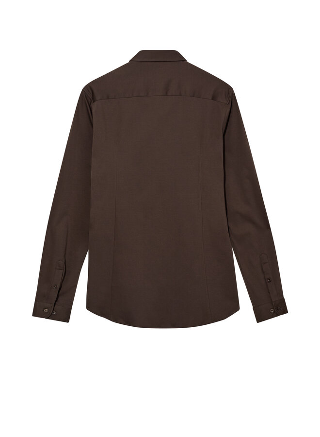 500940 769 MosMosh Gallery MMGMarco Jersey Shirt  Chocolate Brown