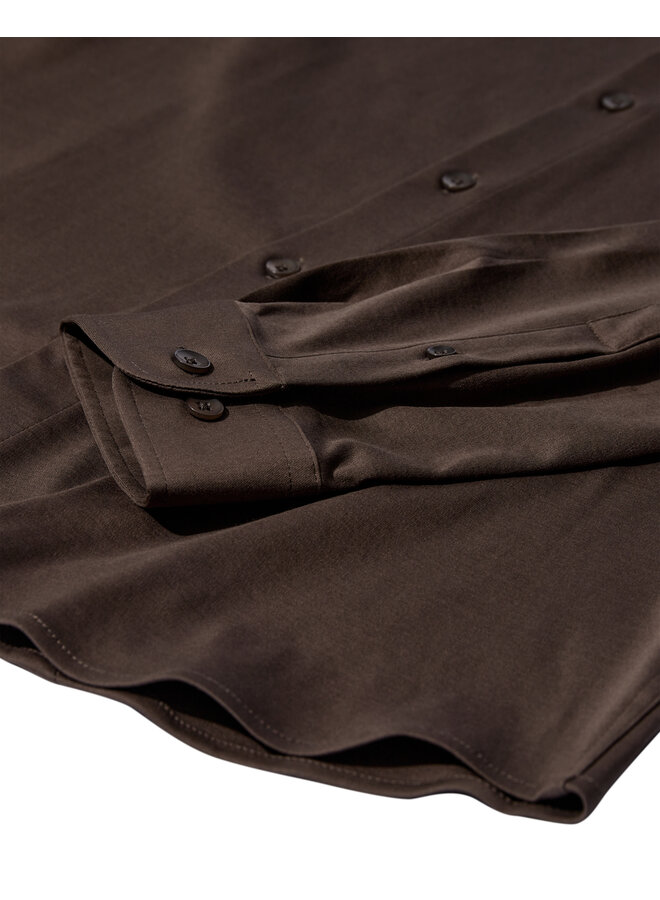 500940 769 MosMosh Gallery MMGMarco Jersey Shirt  Chocolate Brown