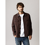 501652 285 MosMosh Gallery MMGMatteo Soft Overshirt Black Coffee