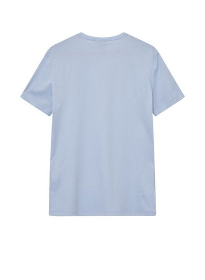 500930 406 MosMosh Gallery MMGPerry O-SS Tee  Light Blue
