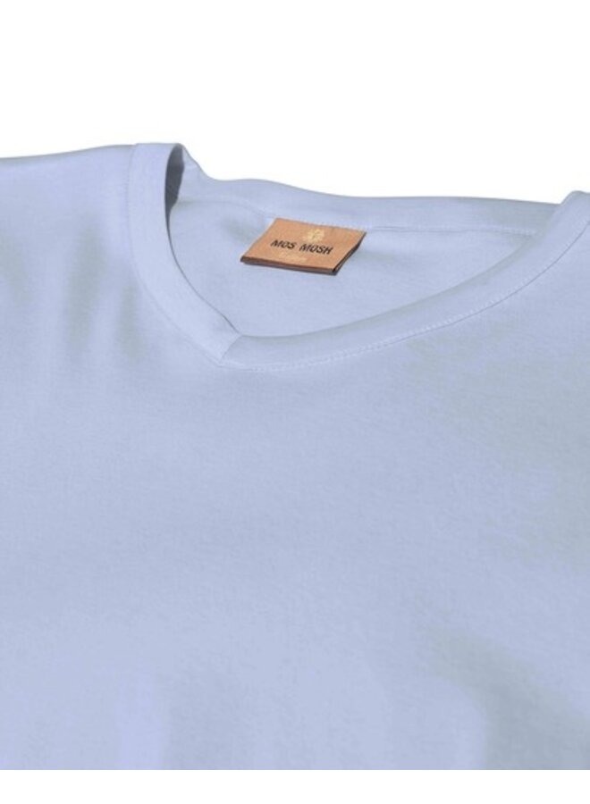 500930 406 MosMosh Gallery MMGPerry O-SS Tee  Light Blue