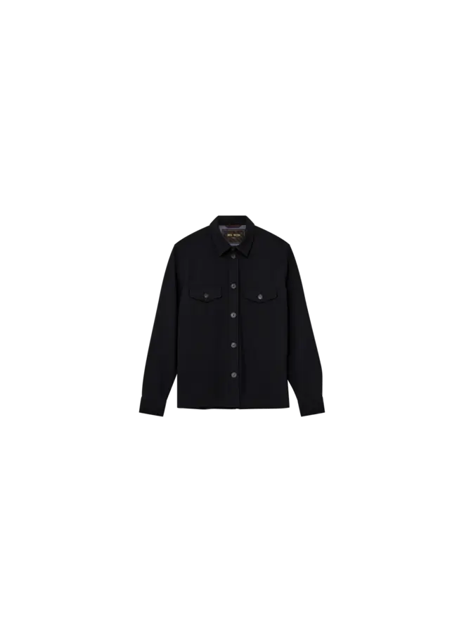 503851 469 MosMosh Gallery MMGBirk Traver Overshirt Navy