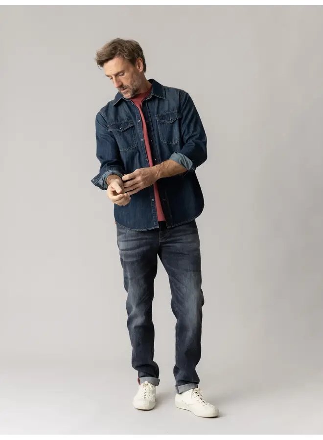 510890 869 Mos Mosh Gallery MMG Andrew Trento Jeans Dark Grey Denim