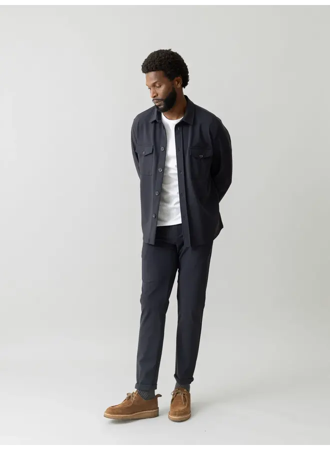 503851 469 MosMosh Gallery MMGBirk Traver Overshirt Navy