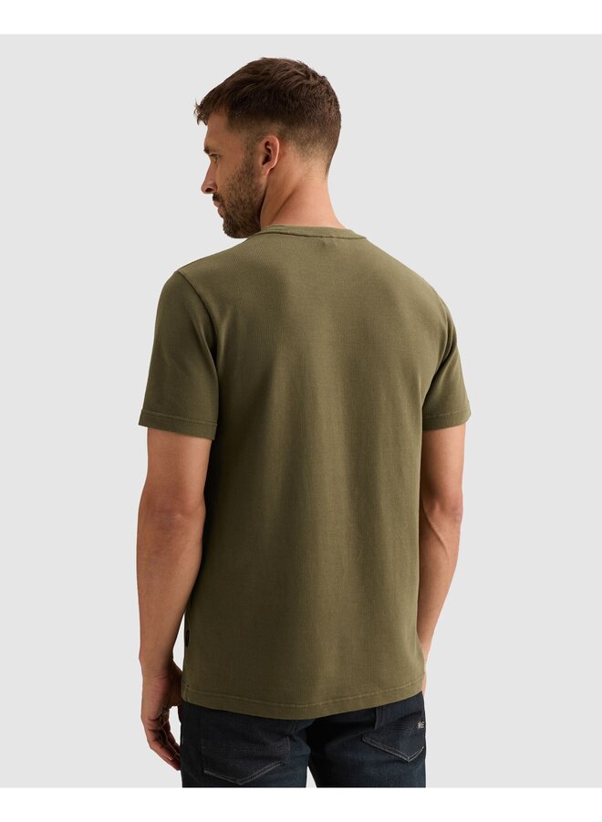 PTSS2608564 6447 PME Legend Short sleeve r-neck flat waffle jersey Kalamata