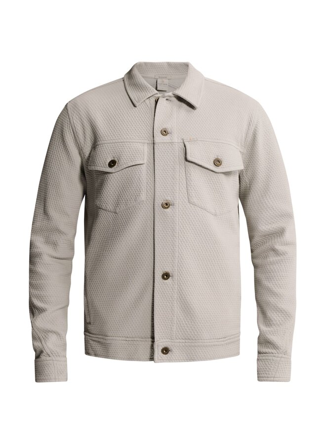 CSW2608435 9131 Cast Iron Button jacket regular fit jacquard Harbor Mist
