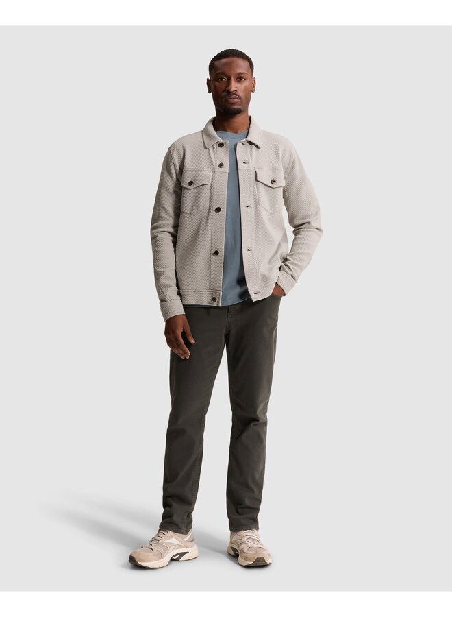 CSW2608435 9131 Cast Iron Button jacket regular fit jacquard Harbor Mist