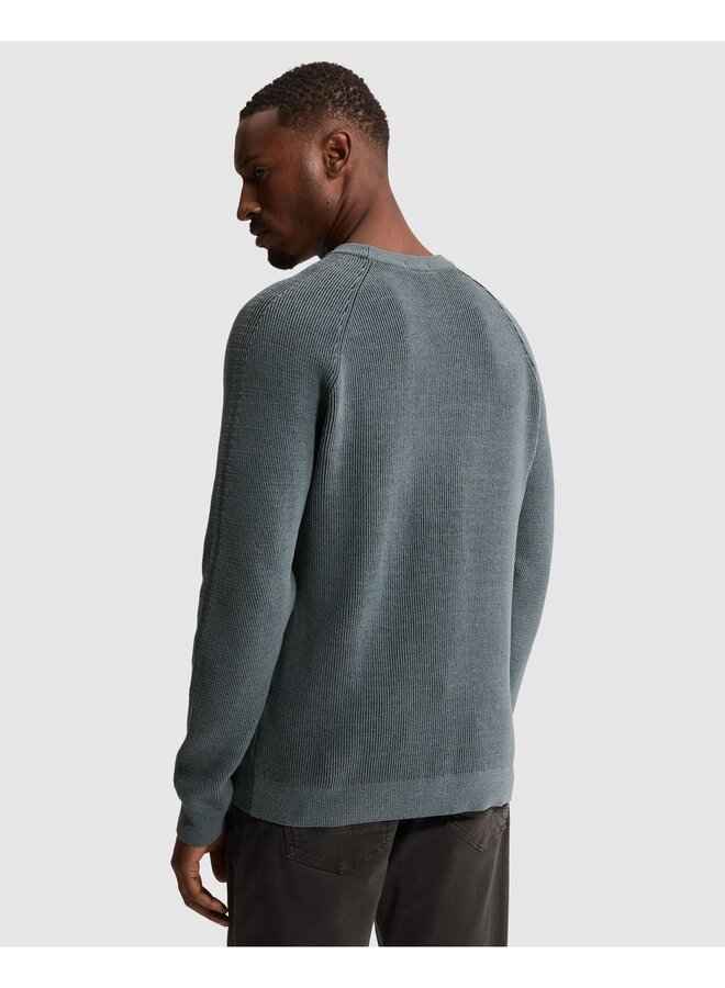 CKW2608305 5146 Cast Iron Crewneck regular fit soft blend Blue Mirage