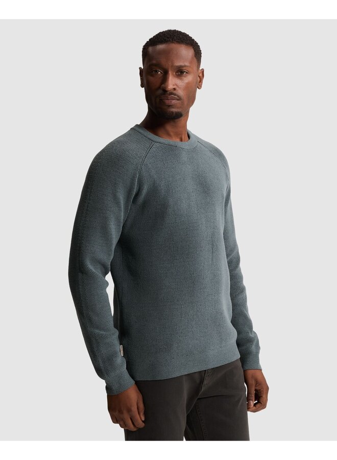 CKW2608305 5146 Cast Iron Crewneck regular fit soft blend Blue Mirage