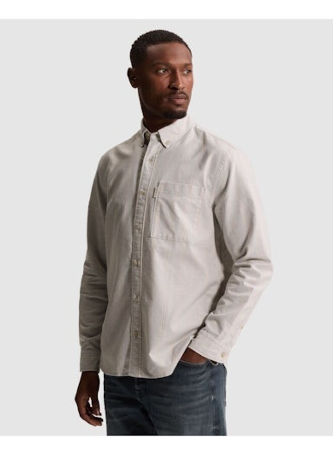 CSI2608202 9131 Cast Iron Long sleeve shirt Oxford Stripe Harbor Mist