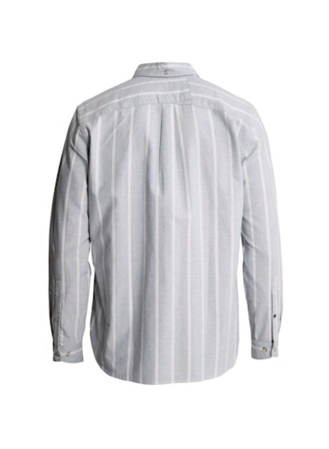 CSI2608202 5146 Cast Iron Long sleeve shirt Oxford Stripe Blue Mirage