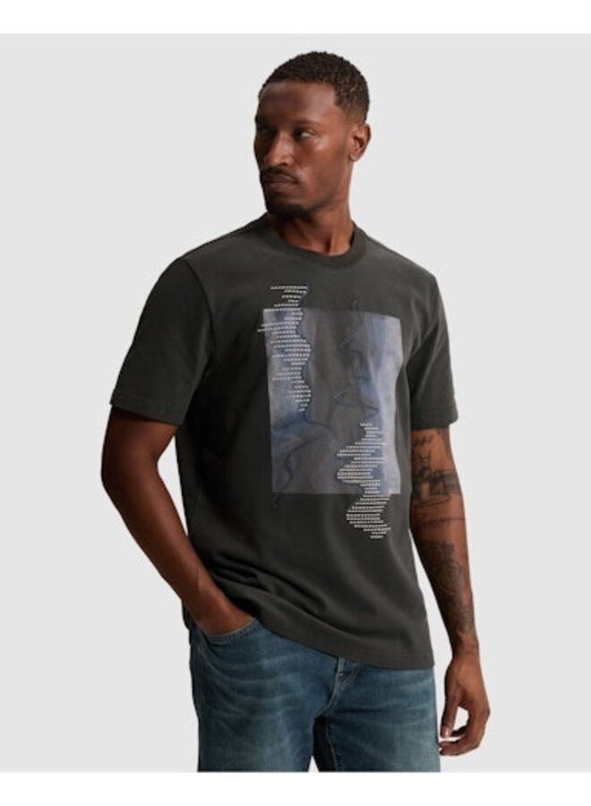 CTSS2608509 9167 Cast Iron Short sleeve r-neck regular fit peached jersey Clever Crows
