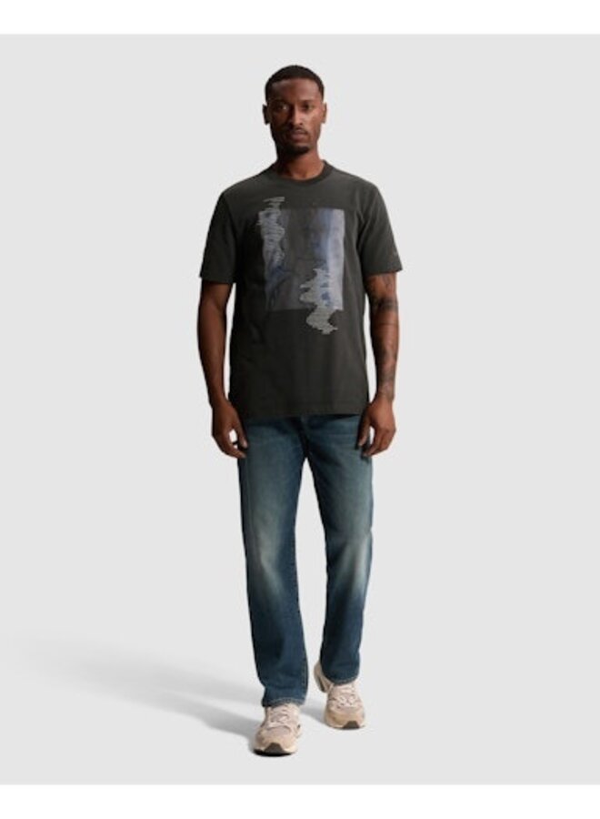 CTSS2608509 9167 Cast Iron Short sleeve r-neck regular fit peached jersey Clever Crows