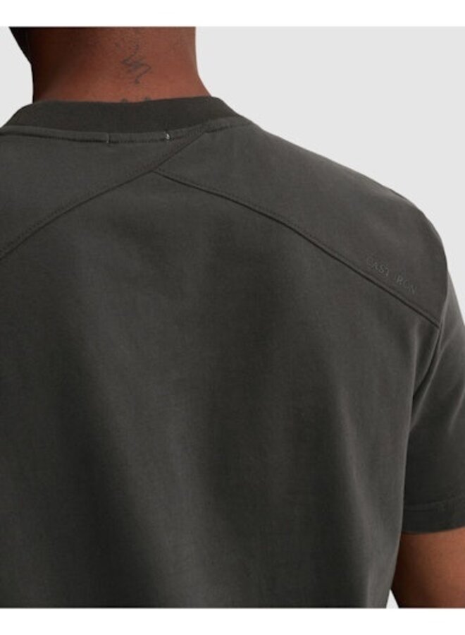 CTSS2608509 9167 Cast Iron Short sleeve r-neck regular fit peached jersey Clever Crows