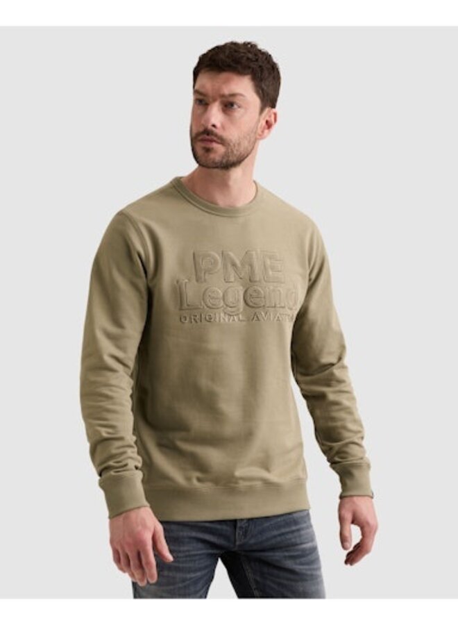 PSW2608444 6485 PME Legend Crewneck loopback cotton twill Overland Trek