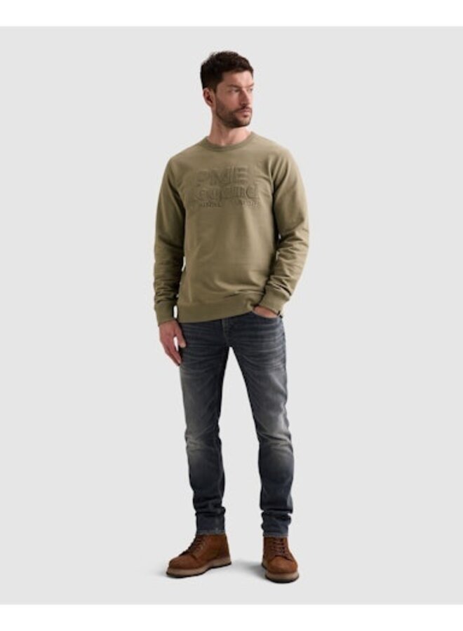 PSW2608444 6485 PME Legend Crewneck loopback cotton twill Overland Trek