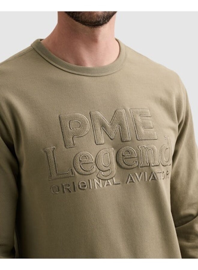 PSW2608444 6485 PME Legend Crewneck loopback cotton twill Overland Trek