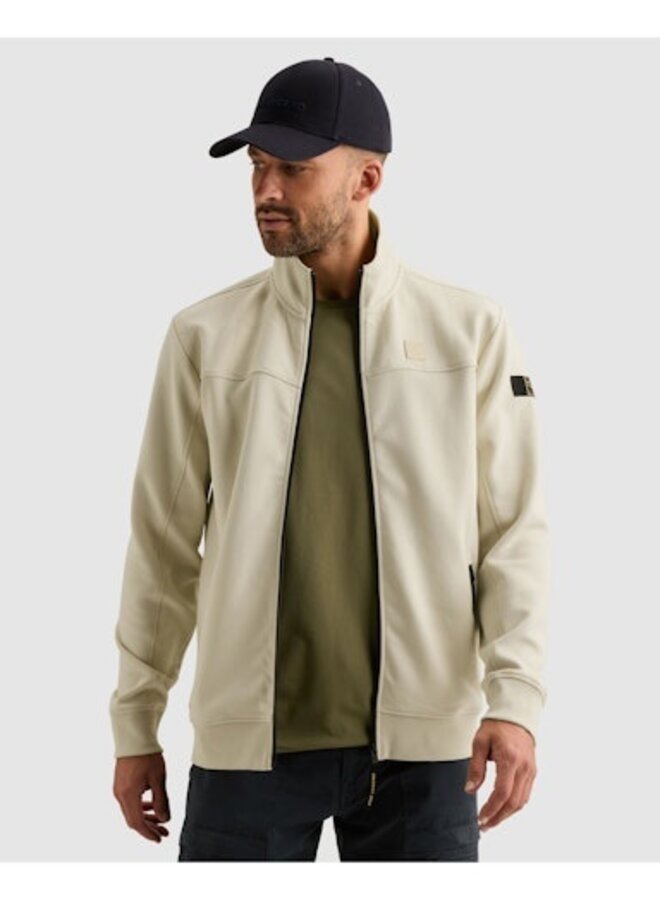PSW2608437 7013 PME Legend Zip jacket interlock sweat Bone White