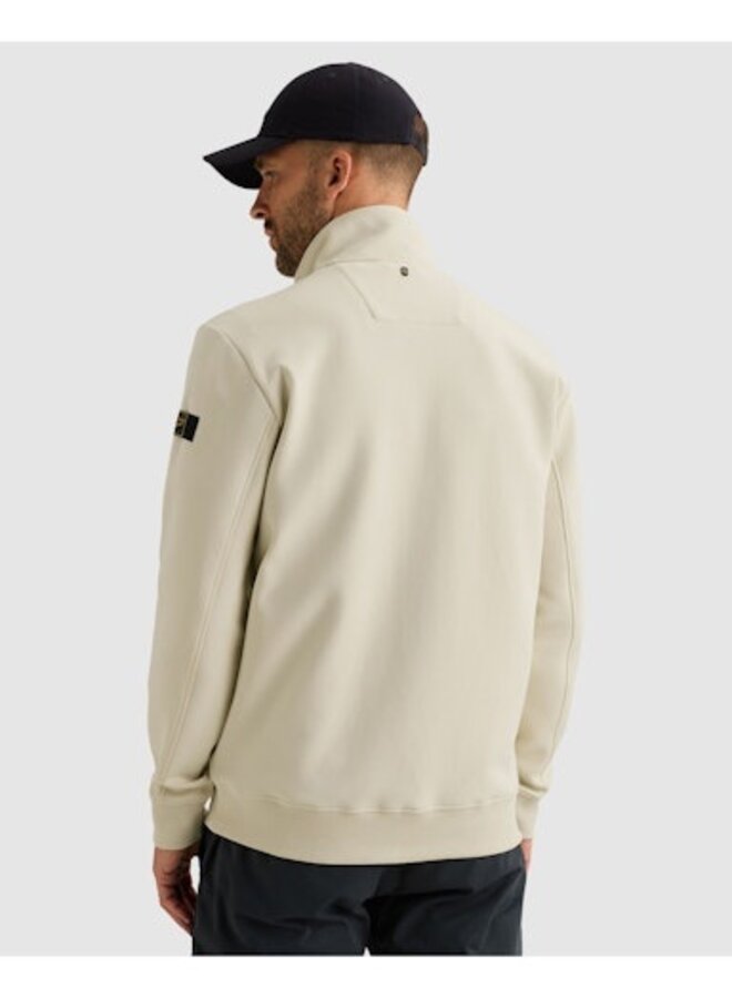 PSW2608437 7013 PME Legend Zip jacket interlock sweat Bone White