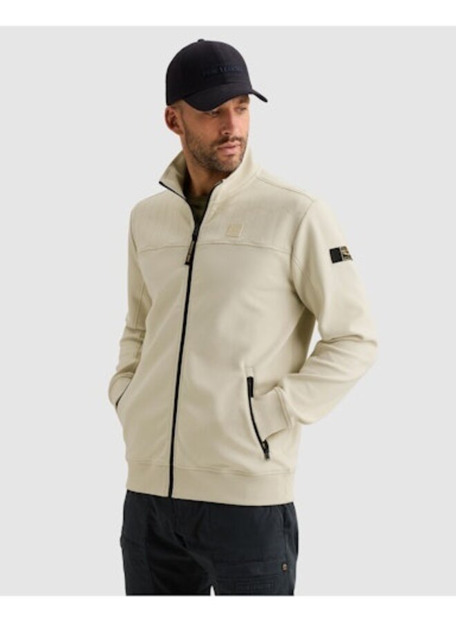 PSW2608437 7013 PME Legend Zip jacket interlock sweat Bone White