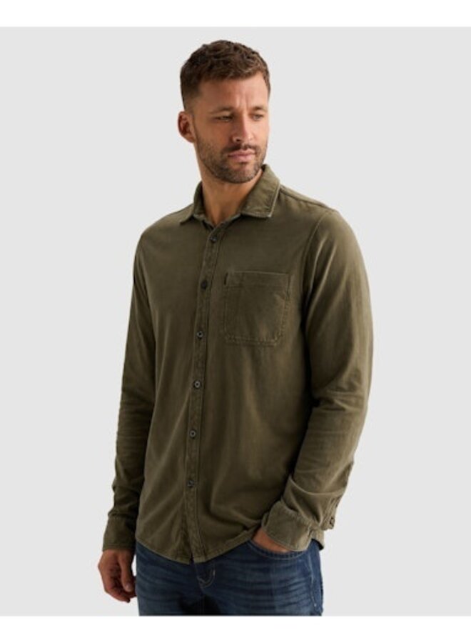 PSI2608208 6447 PME Legend Long sleeve shirt Print on poplin stretch Kalamata