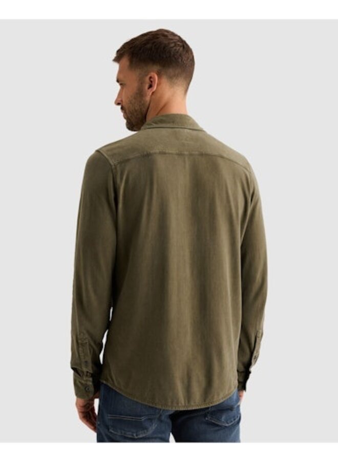 PSI2608208 6447 PME Legend Long sleeve shirt Print on poplin stretch Kalamata