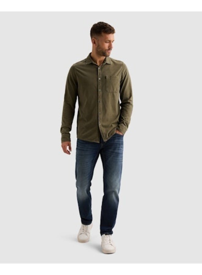 PSI2608208 6447 PME Legend Long sleeve shirt Print on poplin stretch Kalamata