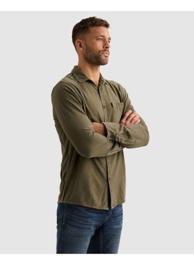 PSI2608208 6447 PME Legend Long sleeve shirt Print on poplin stretch Kalamata