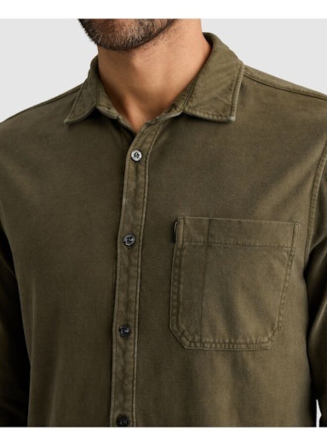 PSI2608208 6447 PME Legend Long sleeve shirt Print on poplin stretch Kalamata