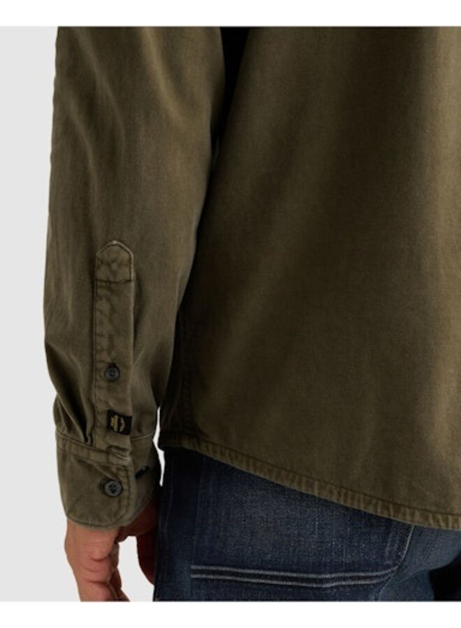 PSI2608208 6447 PME Legend Long sleeve shirt Print on poplin stretch Kalamata