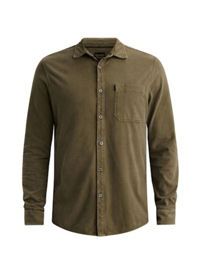 PSI2608208 6447 PME Legend Long sleeve shirt Print on poplin stretch Kalamata