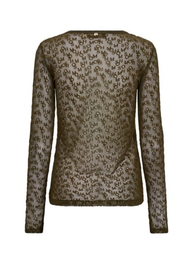 176020 160 MosMosh MMLoretta Mono Mesh Blouse Delicioso