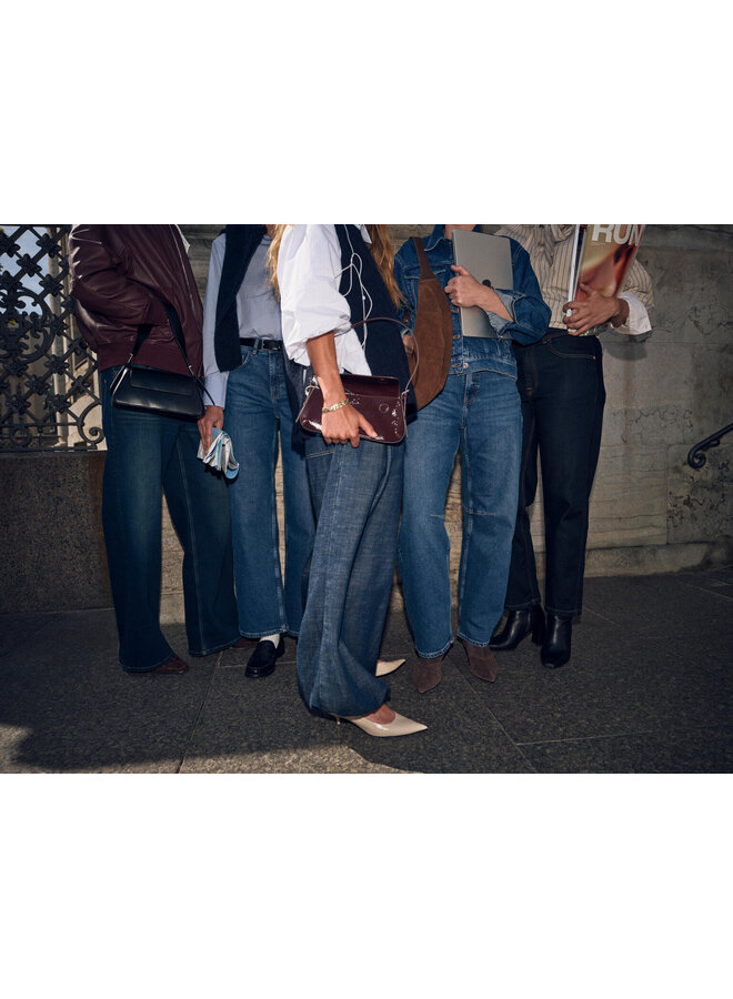 183420 447 MosMosh MMMarah Pagato Jeans Dark Blue