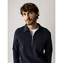 511110 468 MosMosh MMGAbel Zip Polo Sweat Salute Navy