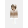 W26C418 60-5 Penn en Ink Balaclava stripe brown ecru