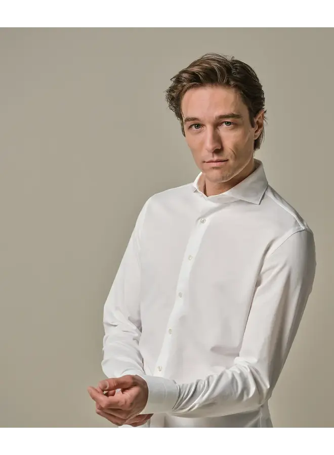 PP2HC10006 Prufuomo Japanese knitted Shirt SC White