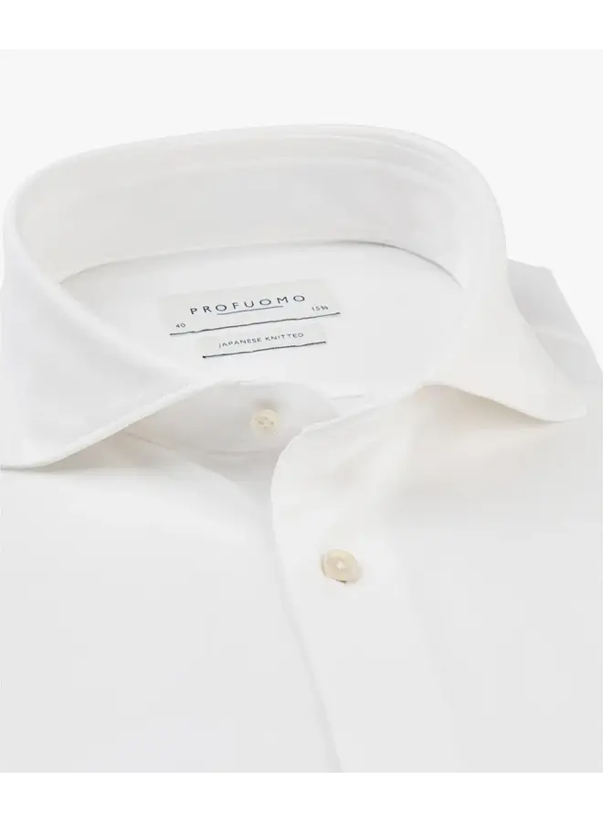 PP2HC10006 Prufuomo Japanese knitted Shirt SC White