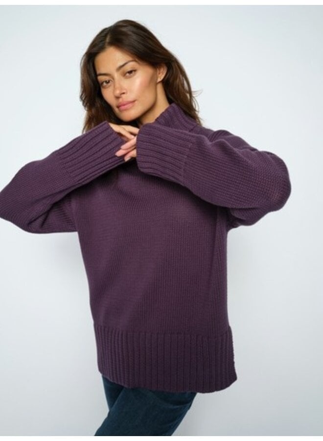 173480 292 Mos Mosh MM Rola Bine Rollneck Knit Sweet Grape