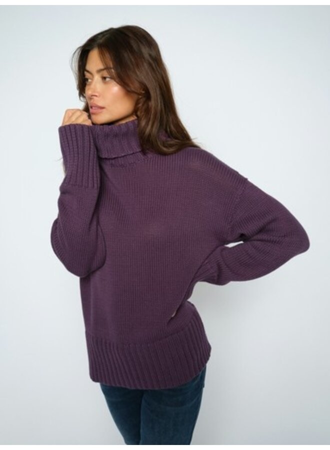 173480 292 MosMosh MMRola Bine Rollneck Knit Sweet Grape