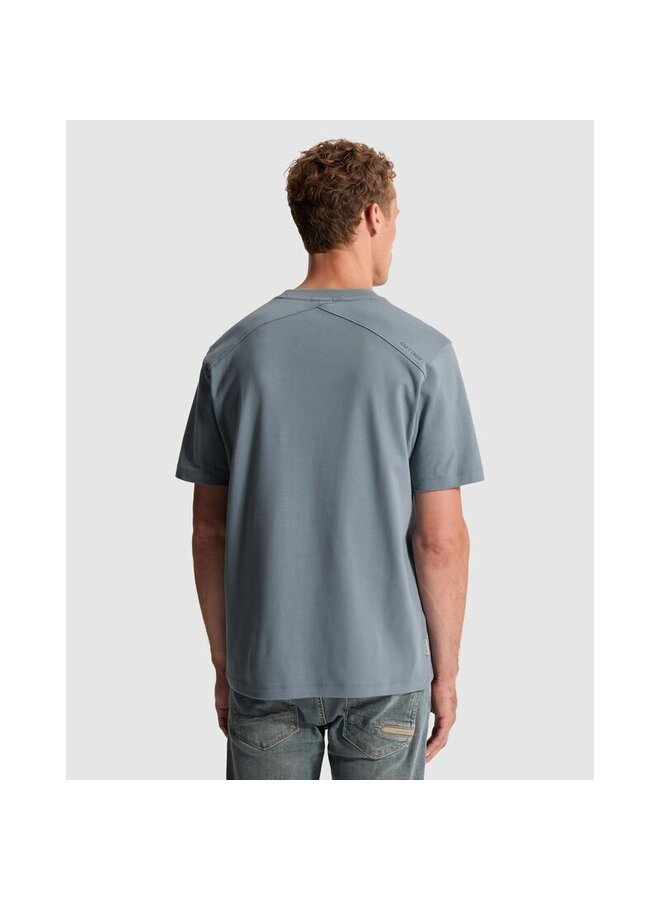 CTSS2608588 5146 Cast Iron Short sleeve r-neck regular fit interlock Blue Mirage