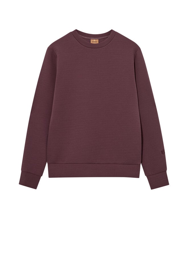 510100 283 Mos Mosh Gallery MMG Abel Crew Neck Sweat Huckleberry