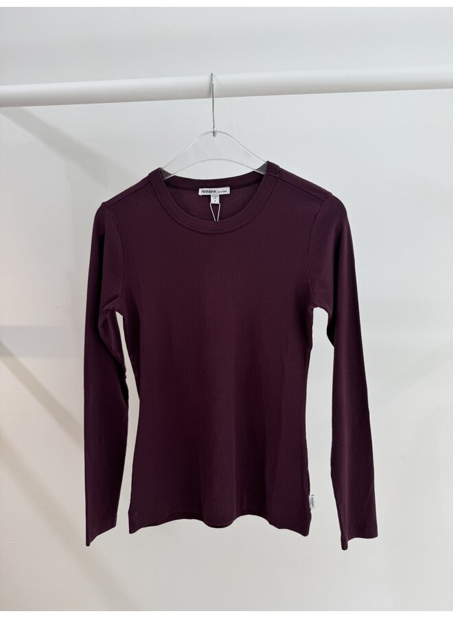 W26F1963 351 Penn en Ink Longsleeve aubergine