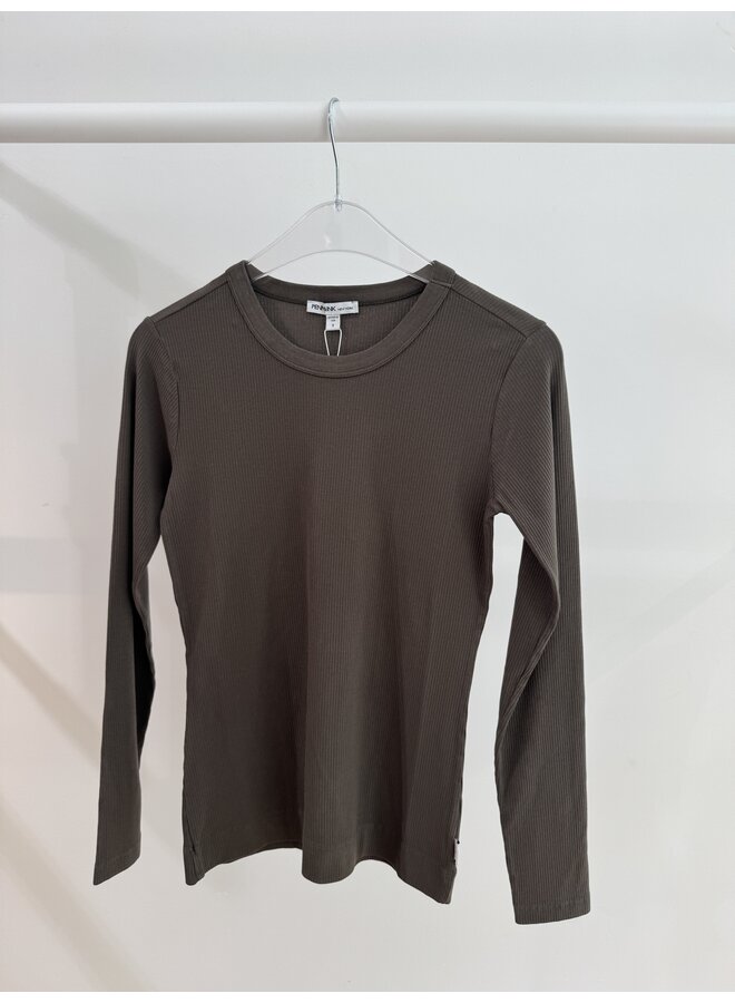 W26F1963 655 Penn en Ink Longsleeve tabac