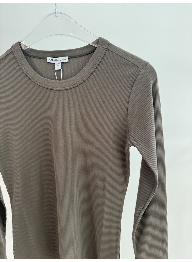 W26F1963 655 Penn en Ink Longsleeve tabac