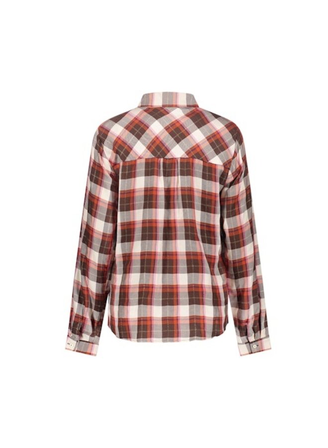63664-20 775 Geisha blouse brown/red