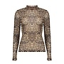 62582-14 720 Geisha Top mesh turtle leopard sand/black
