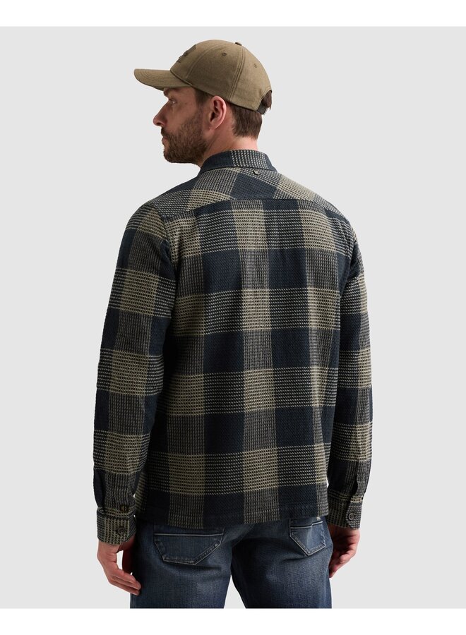 PSI2608229 5281 PME Legend Long sleeve shirt Structure Yarn Dyed Check Salute